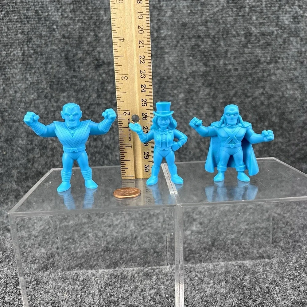 Lot Of 3 Wendy's DC Comics Superheroes Blue Figures 2.5